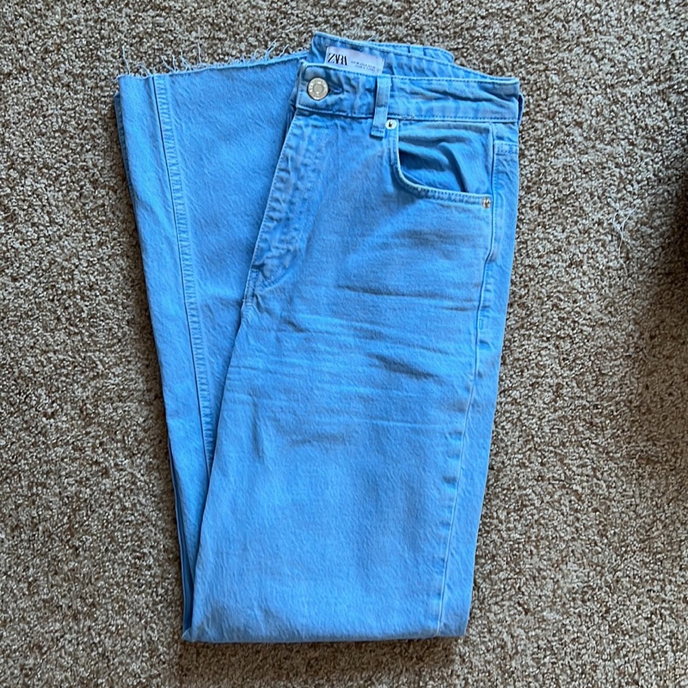 Zara Full Length Wide Jeans